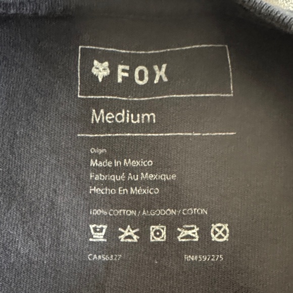 Fox Men's Black Racing Tee - Picture 2 of 5